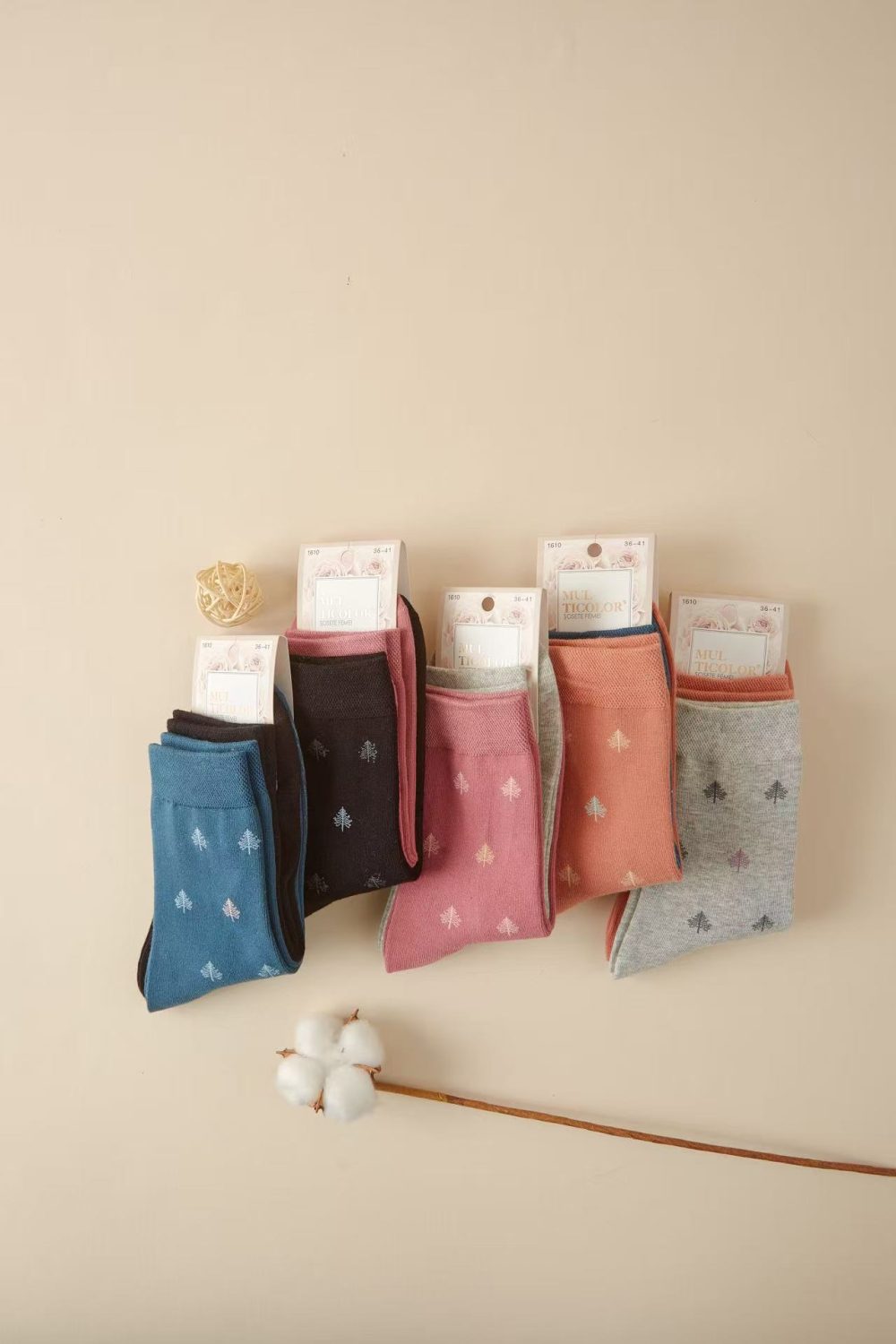 Leaf - Patterned Cozy Ankle Socks|简约枫叶女士棉袜|20件一打