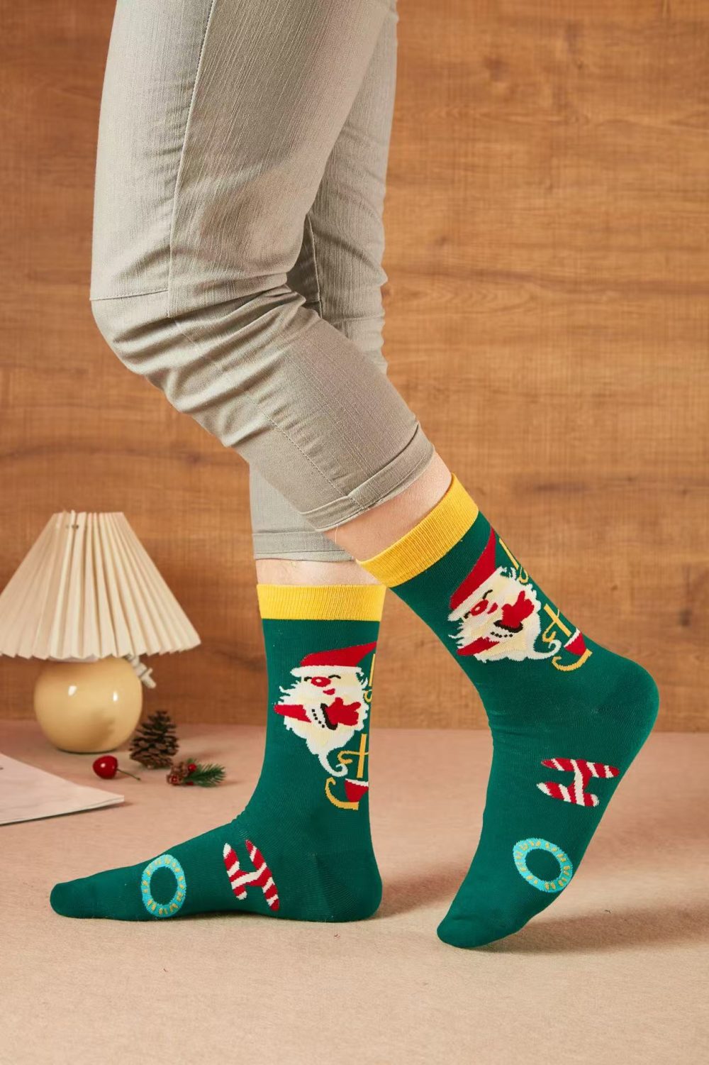 Men's Festive Christmas Crew Socks|男士圣诞主题长袜|20件一打 - Image 2