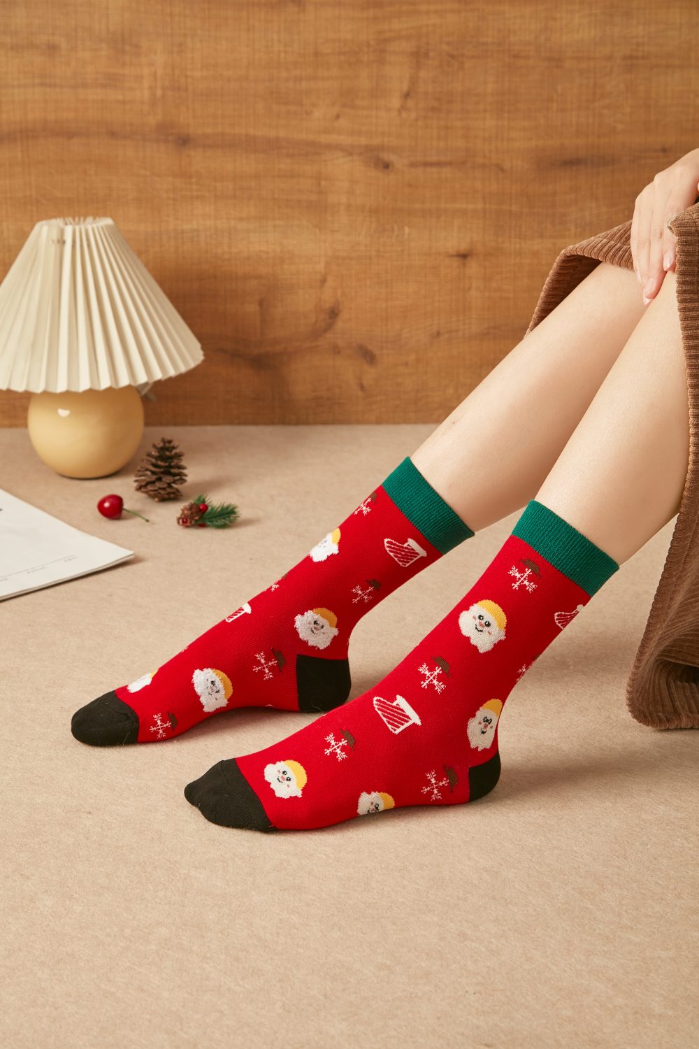 Women's Festive Christmas Crew Socks|女士圣诞主题长袜|20件一打