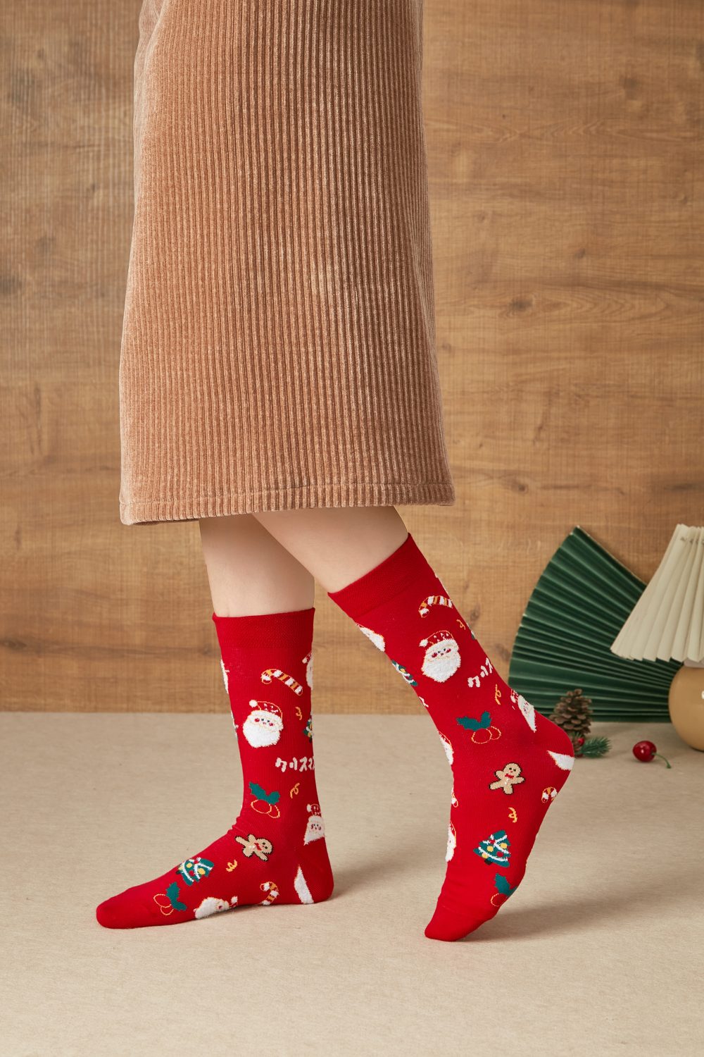 Women's Festive Christmas Crew Socks|女士圣诞主题短袜|20件一打