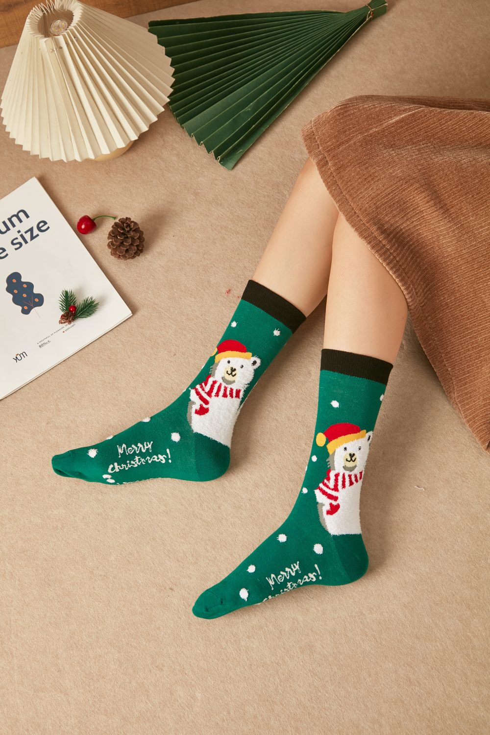 Women's Festive Christmas Crew Socks|女士圣诞主题短袜|20件一打 - Image 4