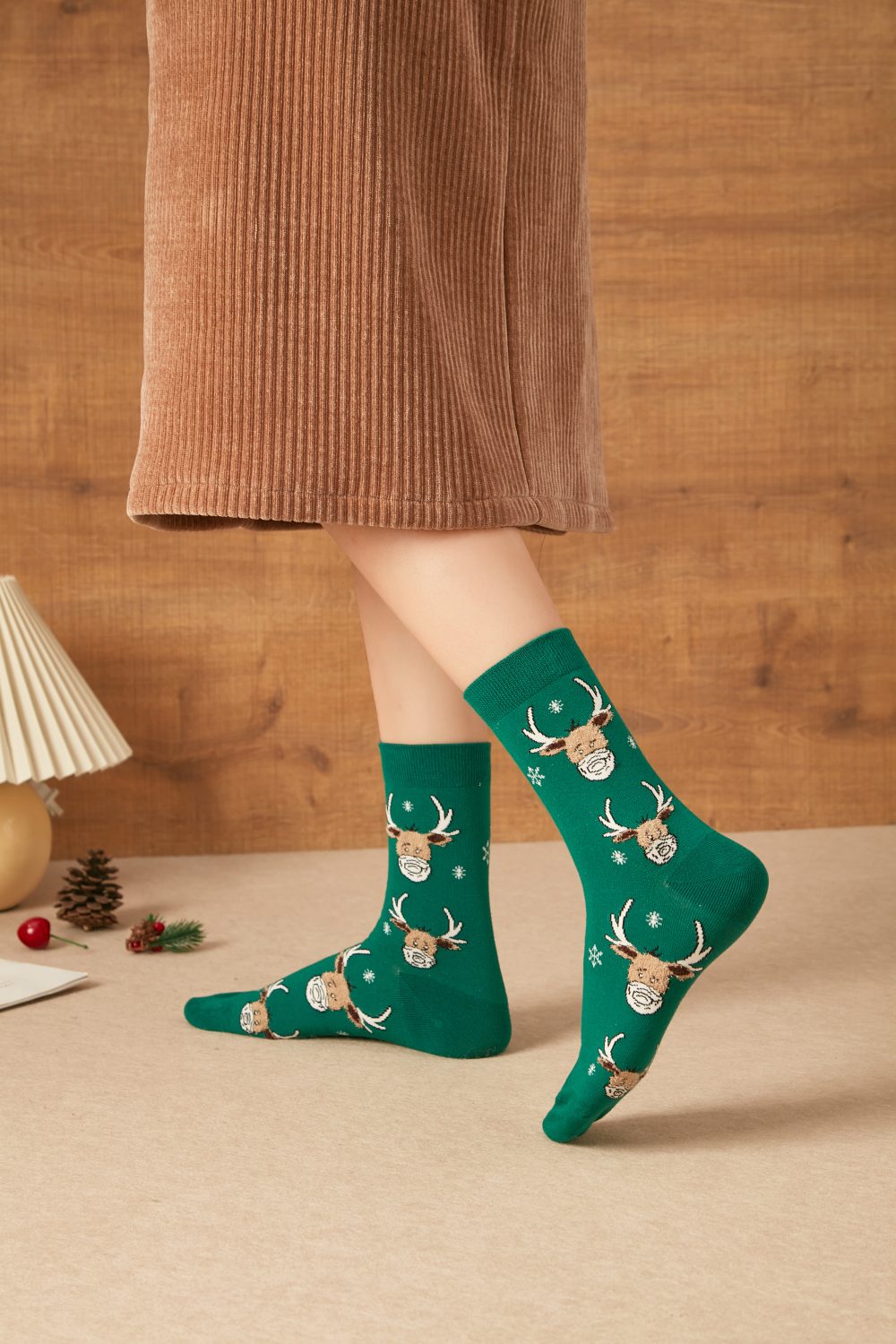 Women's Festive Christmas Crew Socks|女士圣诞主题长袜|20件一打 - Image 2