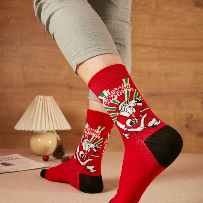 Men's Festive Christmas Crew Socks|男士圣诞主题
